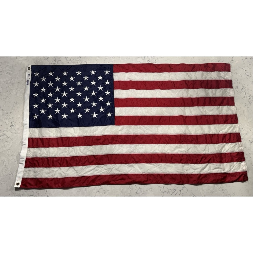 Annin American Flag 3x5 Nylon Embroidered Stars Sewn Stripes Outdoor Made In USA